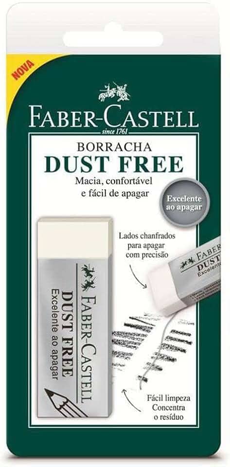 Borracha Dust Free, Faber-Castell, SM/187129, Branca