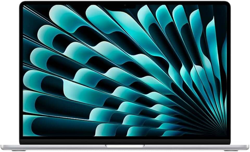 Apple 2024 MacBook Air (de 15 polegadas, Processador M3 da Apple com CPU 8‑core e GPU 10‑core, 16GB Memória unificada, 256 GB) - Prateado