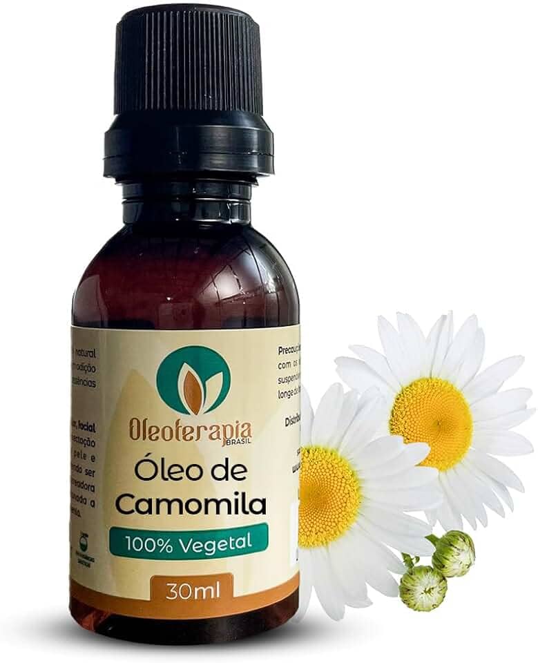 Óleo Vegetal de Camomila - 100% natural uso capilar e corporal (30ml)