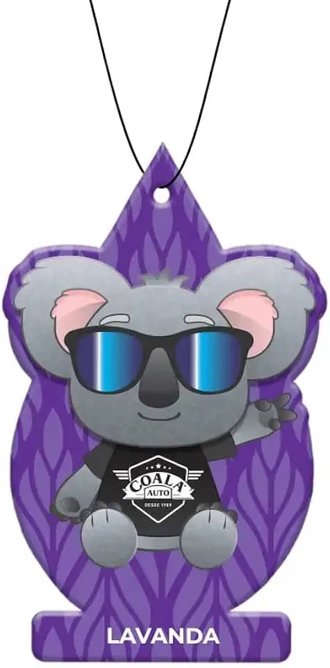 Coala Odorizador Para Carro Folhinha 10G Lavanda