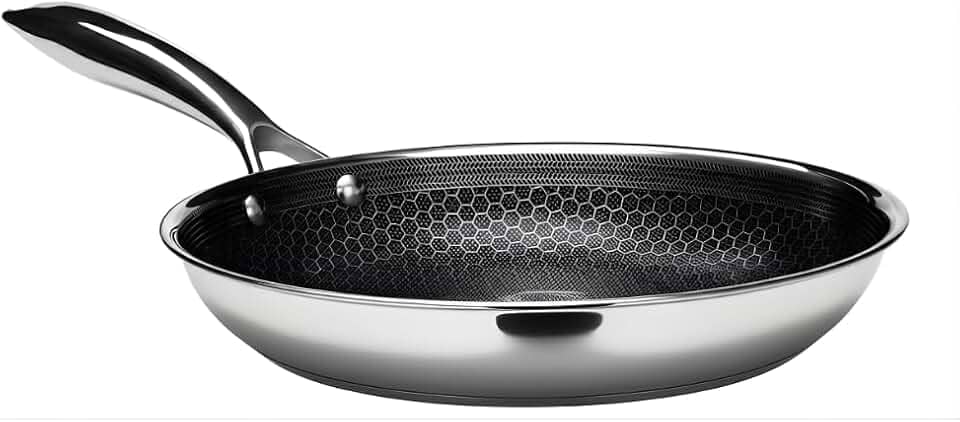 Frigideira Antiaderente Inox 26cm CookingPro Com Revestimento Antiaderente e Antirrisco– Alta Performance e Resistência (LINHA DE LUXO).