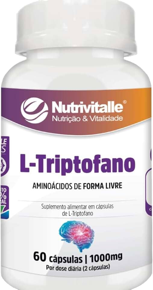 L Triptofano 1000mg 60 Cápsulas Nutrivitalle