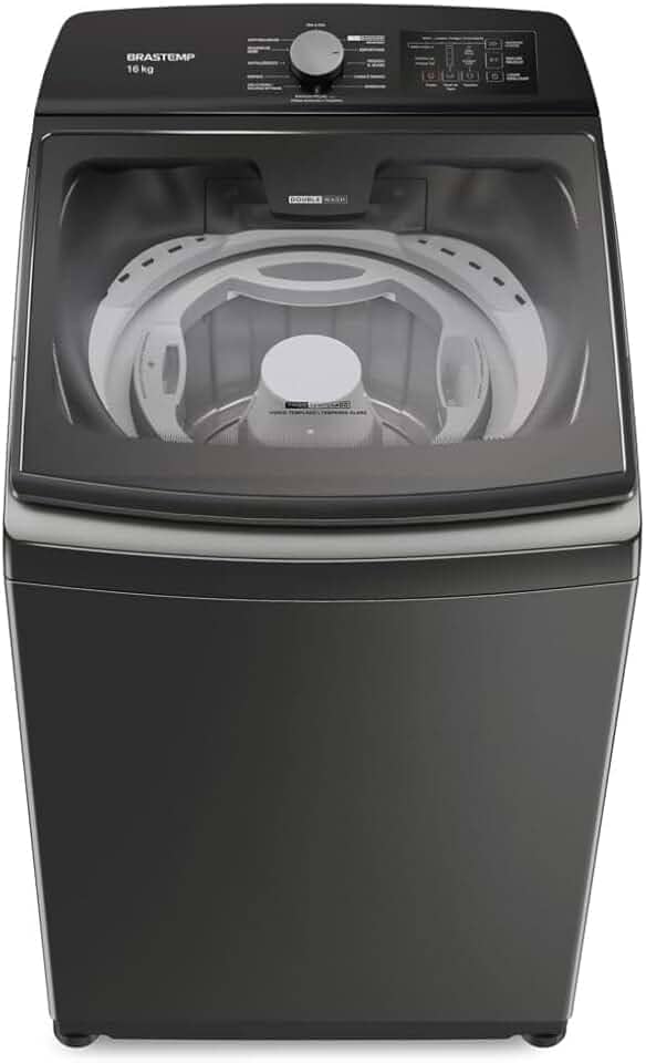 Máquina de Lavar Brastemp 16kg Titânio com Tecnologia Double Wash e Ciclo Tira Manchas Advanced-BWD16A9 110V
