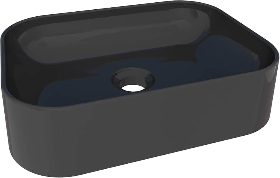 Cuba para Banheiro Luna Preta em Mármore Sintético - Cozimax