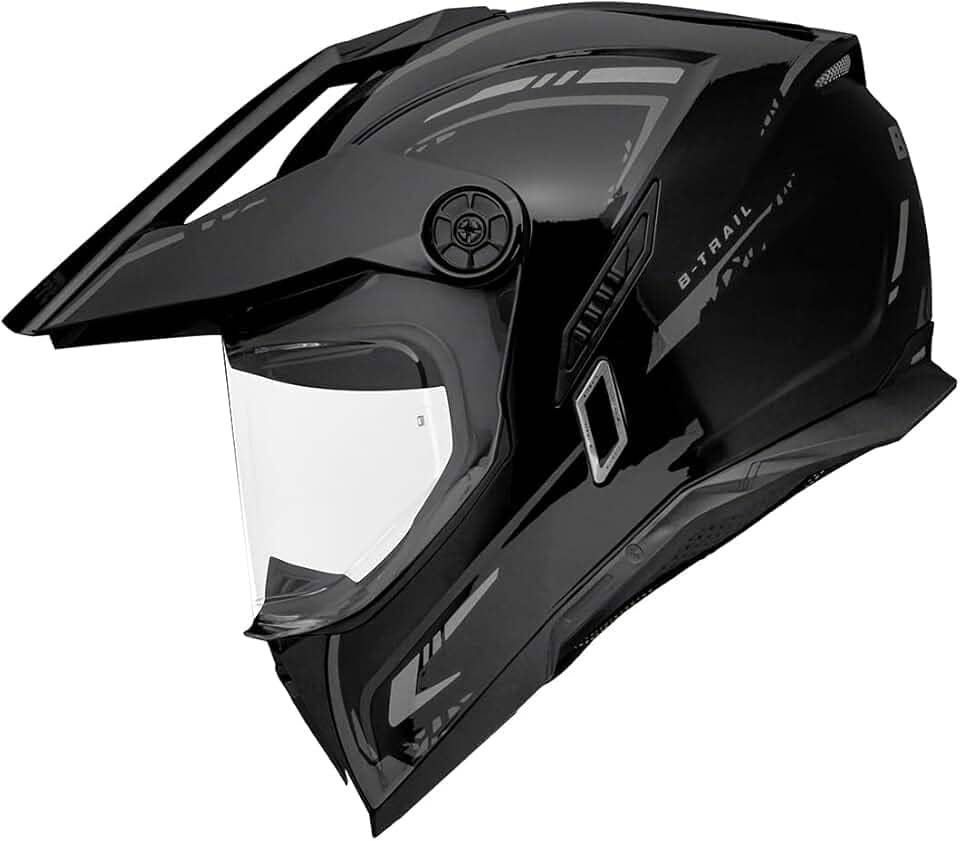 Capacete Bieffe B-Trail Authentic Preto/Grafite Com Óculos