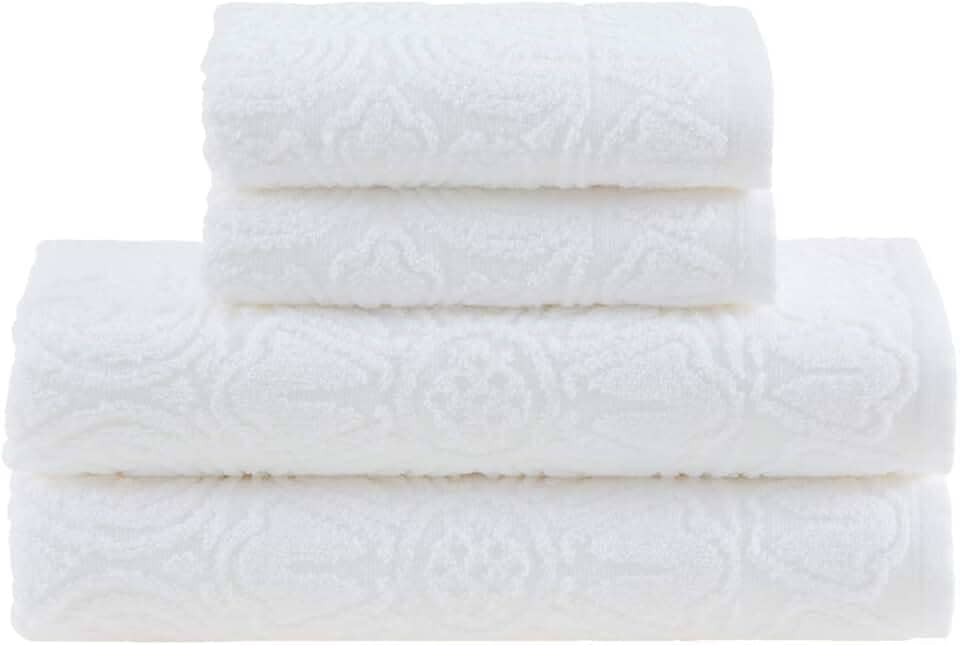 Buddemeyer Jogo de Toalhas Florentina Banho Branco 4 peças