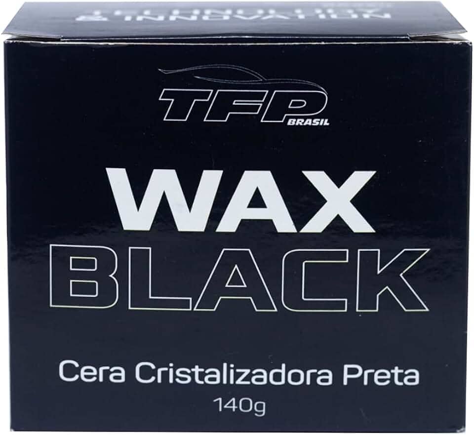 Cera Automotiva Cristalizadora Wax Black 140g - TFP