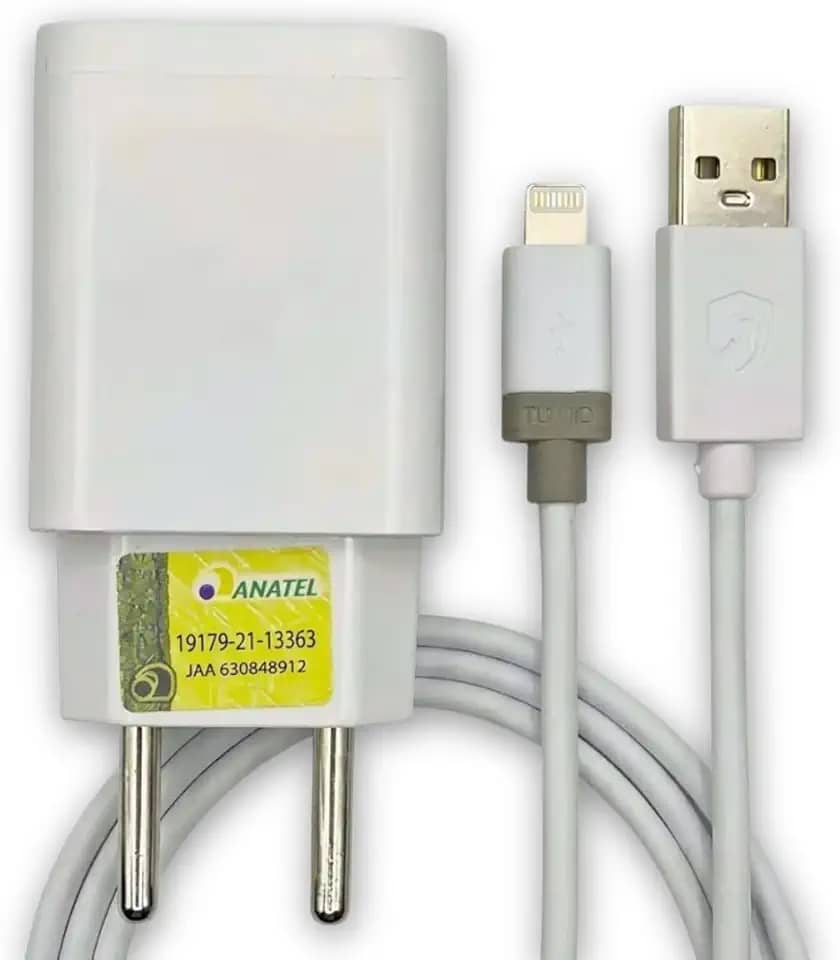 Kit Fonte e Cabo Carregador Super Turbo 30W para iPhone – Carga Rápida USB/Lightning – Alta Velocidade e Bivolt Compatível com iPhone 14 13 12 11