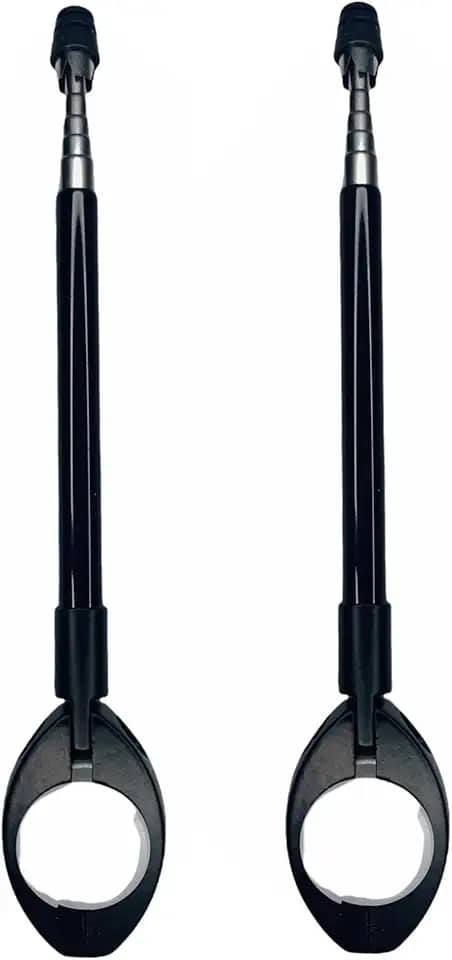 Antena Corta Pipa Motocicleta - Aço Retrátil 7 Estágios Kit 2 Unidades