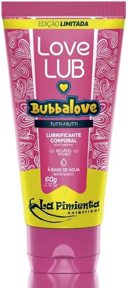 LUBRIFICANTE BUBBALOVE TUTTI-FRUTTI - EDIÇÃO LIMITADA LOVE LUB 60g - LA PIMIENTA