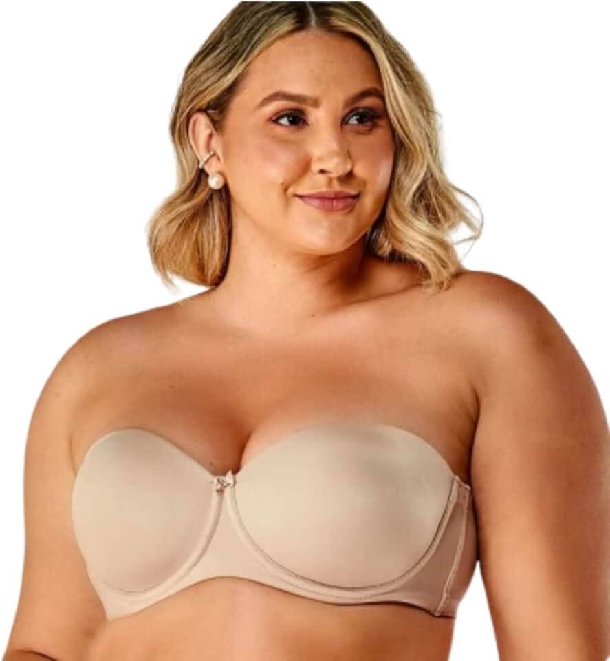 Sutiã plus size modelo tomara que caia Vi Lingerie