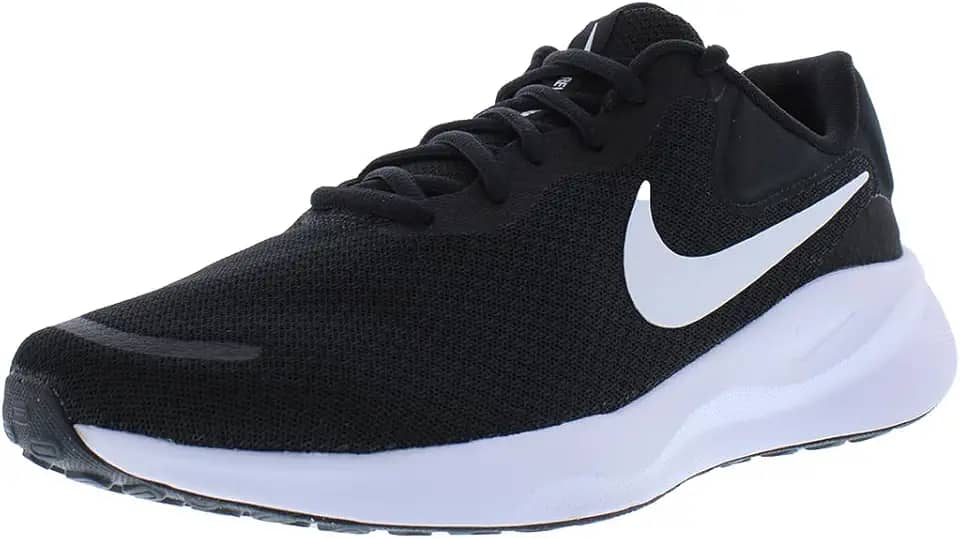 Tênis de corrida feminino Revolution 7 Road (extra largo) (FZ6829-001, preto/branco)