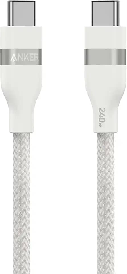 Anker Carplay Cabo para Carro, para iPhone 17/16/15 Pro Max Plus, Cabo de Carregador USB-A para USB-C Trançado Sustentável para Samsung Note20 e mais (0.9m, Preto).