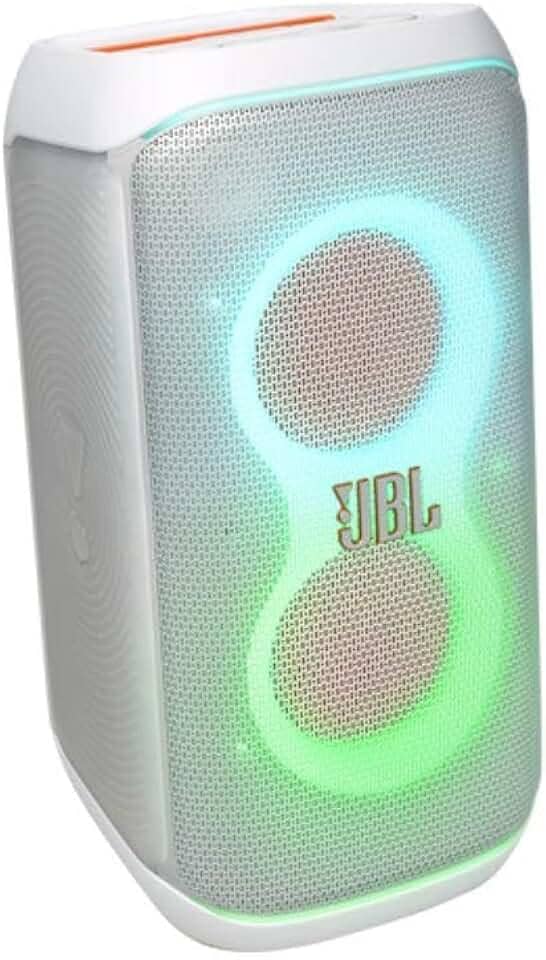 JBL, Caixa de Som, PartyBox Club 120, Bluetooth, Show de Luzes, À Prova de Respingos, Som JBL Pro Sound, 160W RMS - Branco