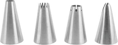 Tuut, Linha Confeitaria, Jogo de Bicos Finos Para Bordas de Inox, 3cm
