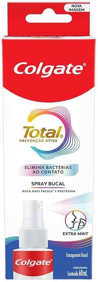 Spray Bucal Colgate Total Com Agentes Antibacterianos 60ml