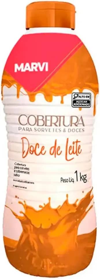Cobertura De Doce De Leite Para Sorvetes E Sobremesas Marvi 1Kg