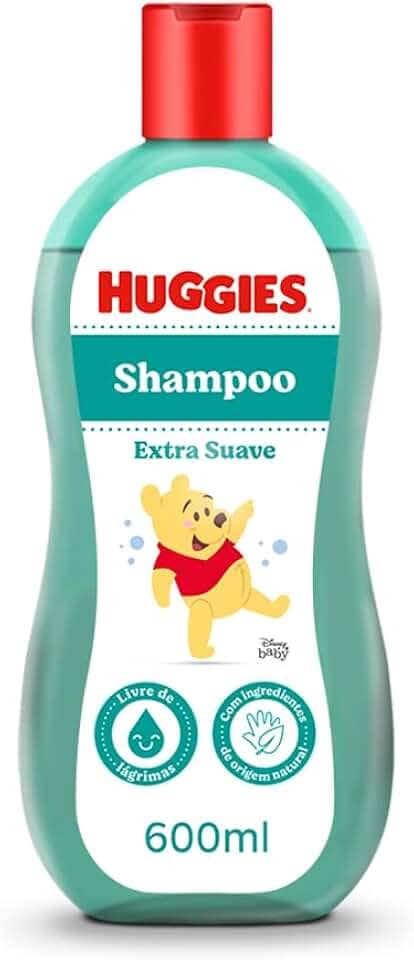 Huggies Shampoo Extra Suave Hipoalergênico 600 ml