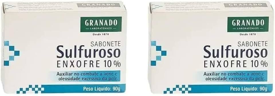 Kit com 2 Unidades Sabonete Sulfuroso com 10% Enxofre 90g