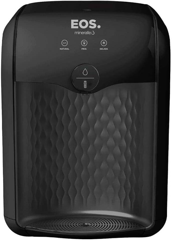 Bebedouro e Purificador de Água Eos Premium Eletrônico All Black Epe01p Bivolt