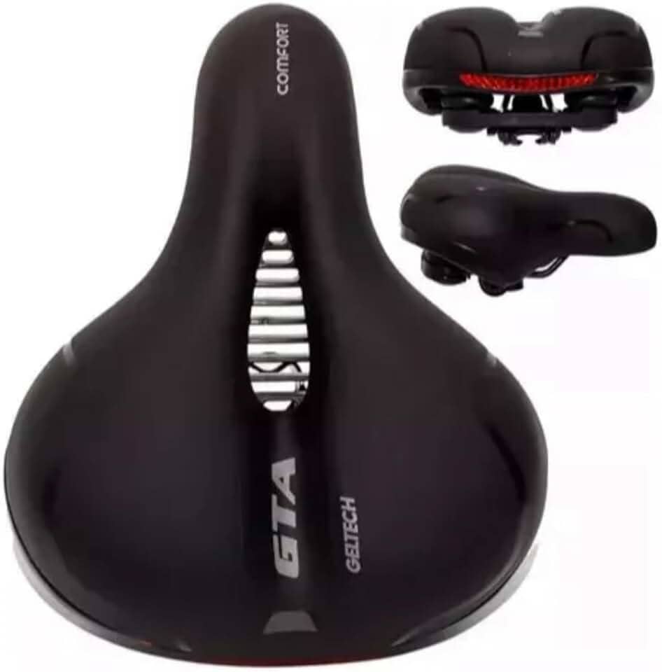 Selim Comfort Gel Tech com Elastômeros e Refletor