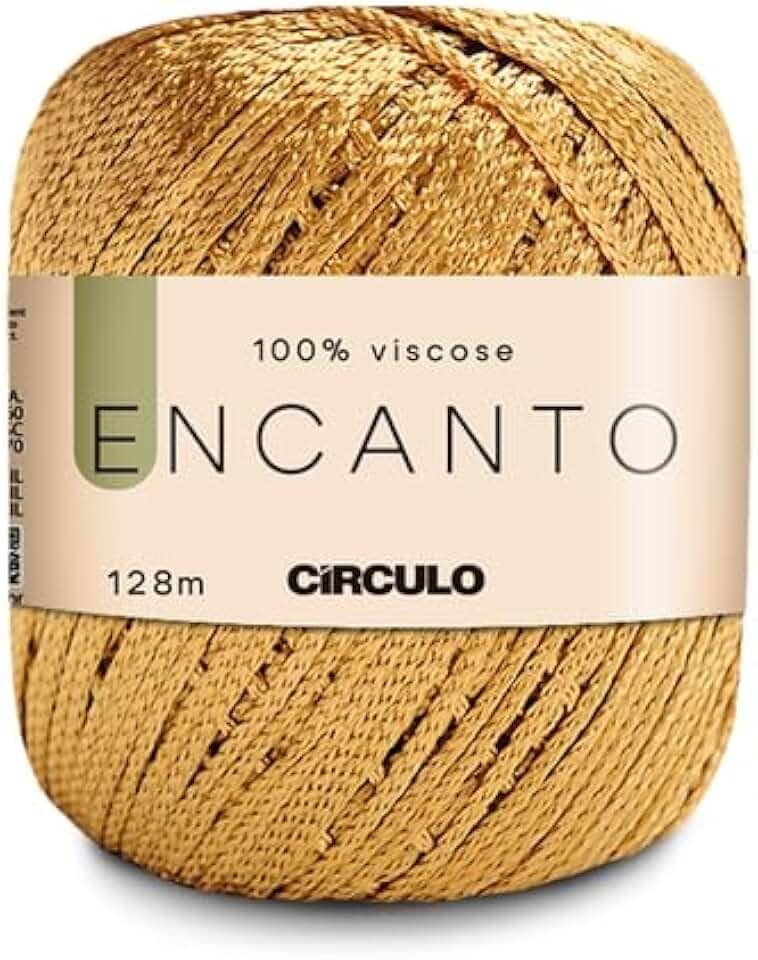 Linha Encanto Ouro 7577-128m Círculo Fio para Crochê e Artesanato