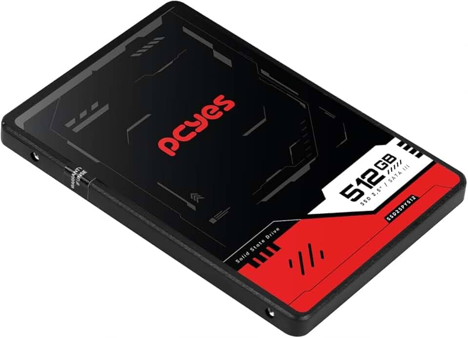 SSD PCYES PY512 512GB SATA III 2,5" LEITURA 550MB/S ESCRITA 400MB/S - SSD25PY512 – PCYES