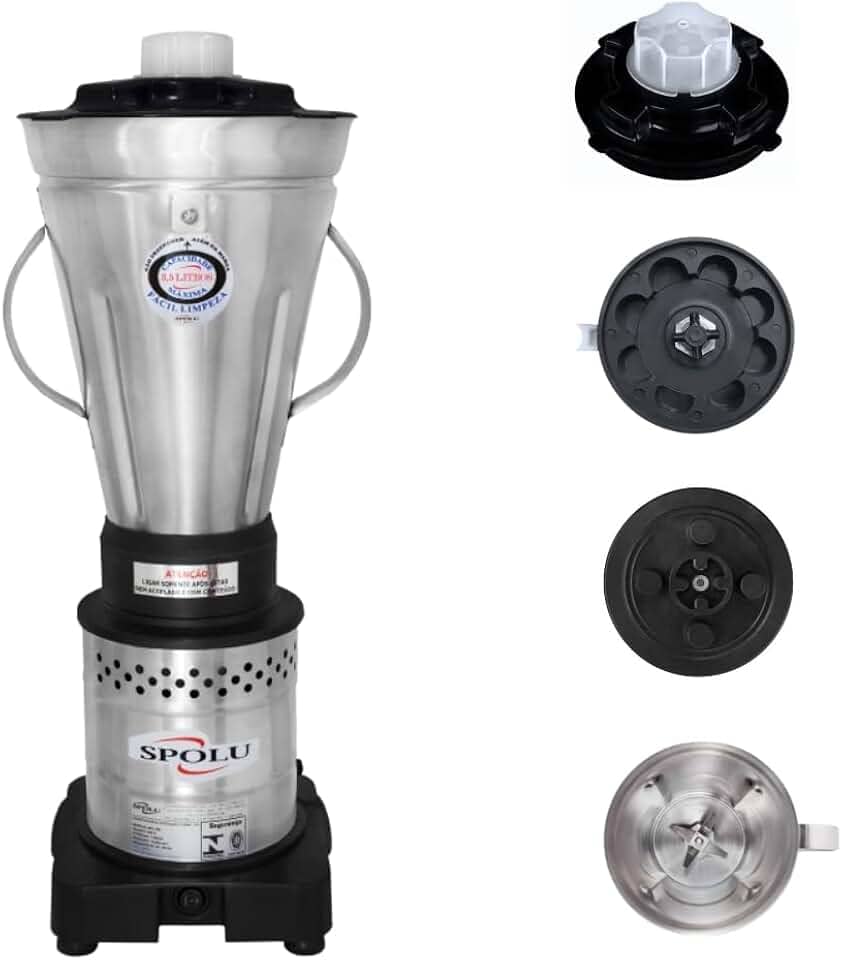 Liquidificador Industrial Spolu Em Inox Alta Rotação 3.5L 220v