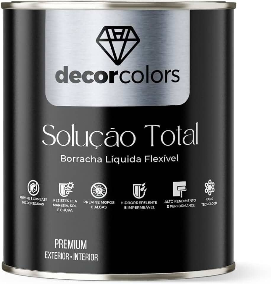 DECOR COLORS Tinta Borracha Líquida Solução Total 4,3kg (Telha)