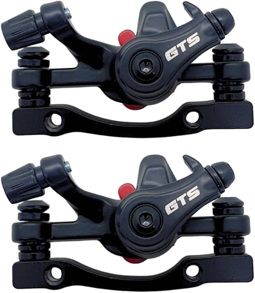Kit De Pinça Freio A Disco Mecânico Para Bike Bicicleta 160mm GTS Com Pastilha Quadrada Aro 26-29