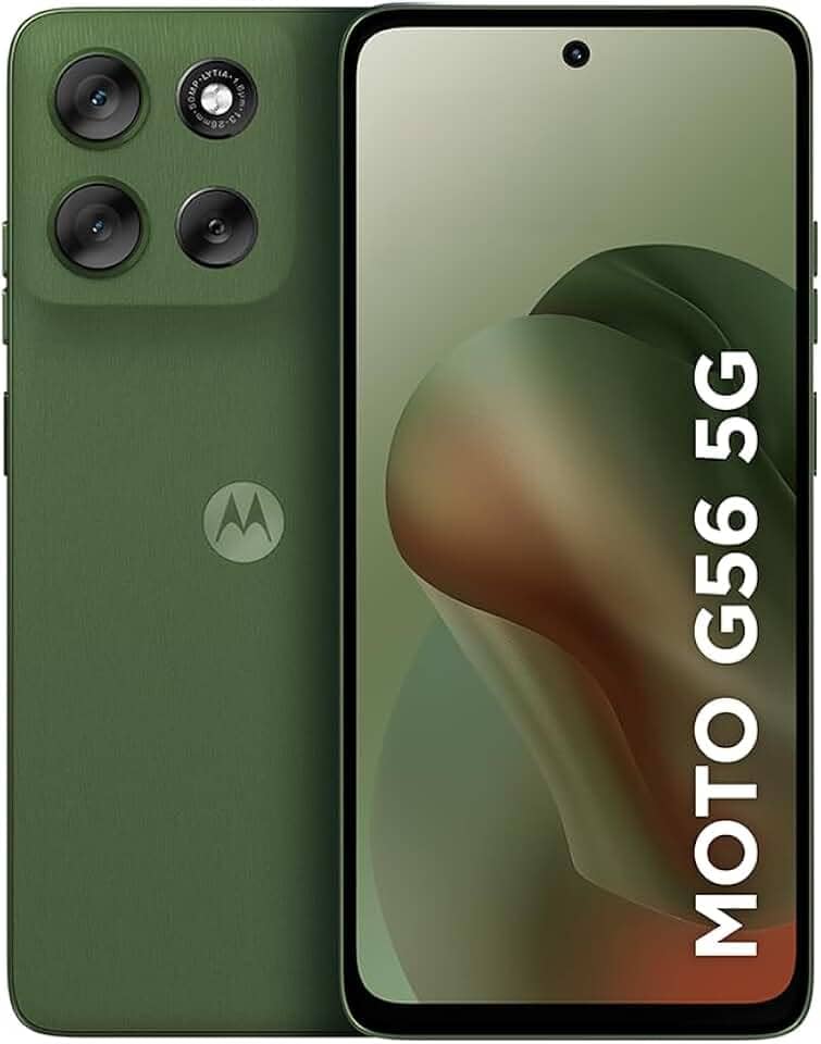 Smartphone Motorola Moto g56 5G - 256GB 24GB (8GB RAM+16GB Ram Boost) e 50MP Sony Lytia 600 Camera Ultrarresistencia militar IP68 + IP69 - Verde