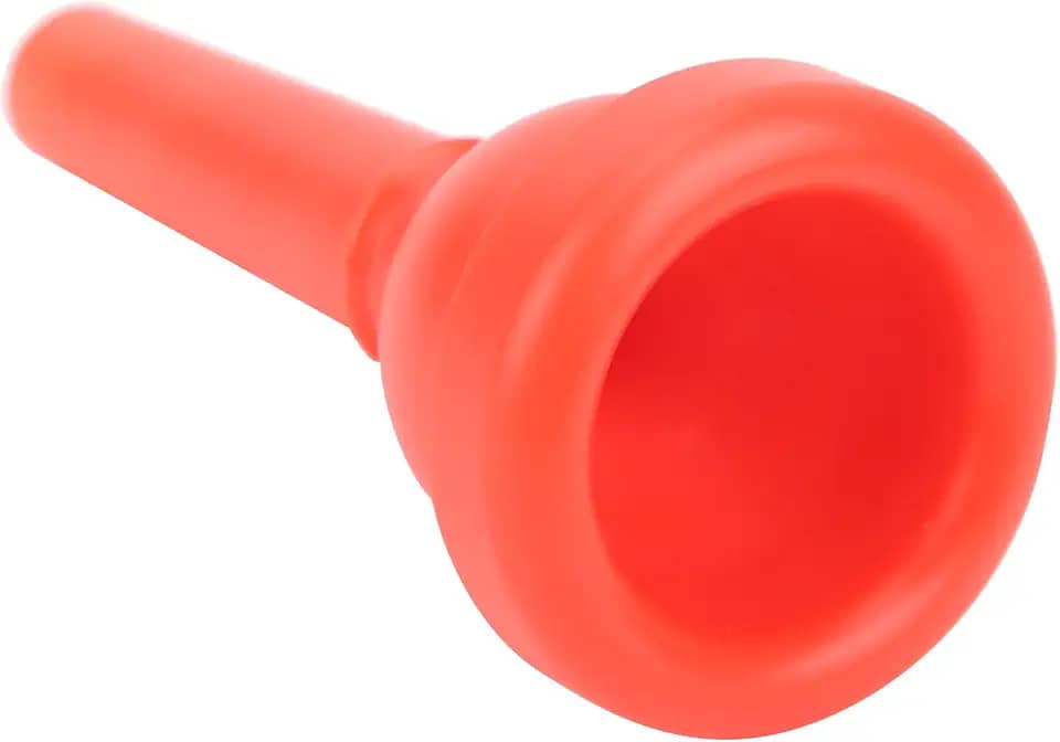 Bocal Profissional de Trombone Abs para Iniciantes e Profissionais - le, Leve, Ique Design Mt -22red (Preto) (Vermelho)