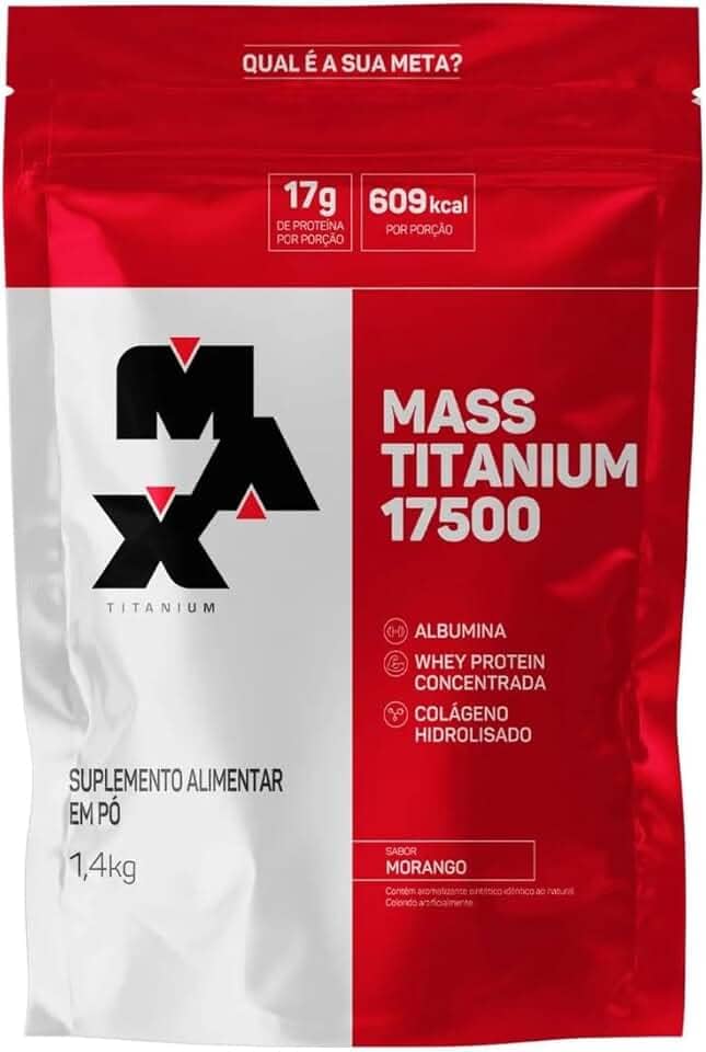 Max Titanium Mass Titanium (1 4Kg) - Sabor Morango