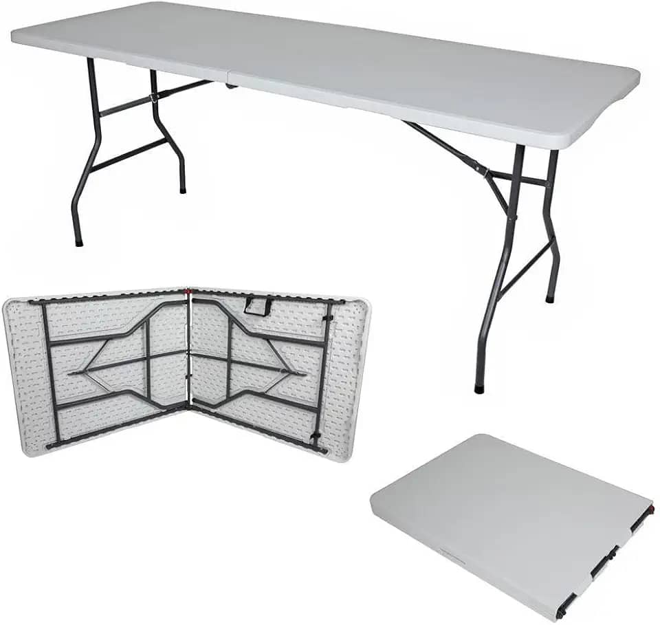 Mesa Dobrável Gallant Vira Maleta Portátil 1,80m com Alça (gmd22a01a-br)