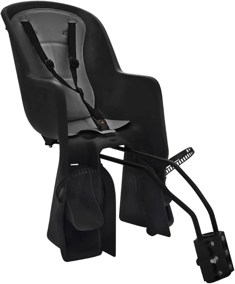 CADEIRINHA INFANTIL TRASEIRA FIXAÇÃO NO QUADRO POLISPORT ECOQUICK PRETO/CINZA UN