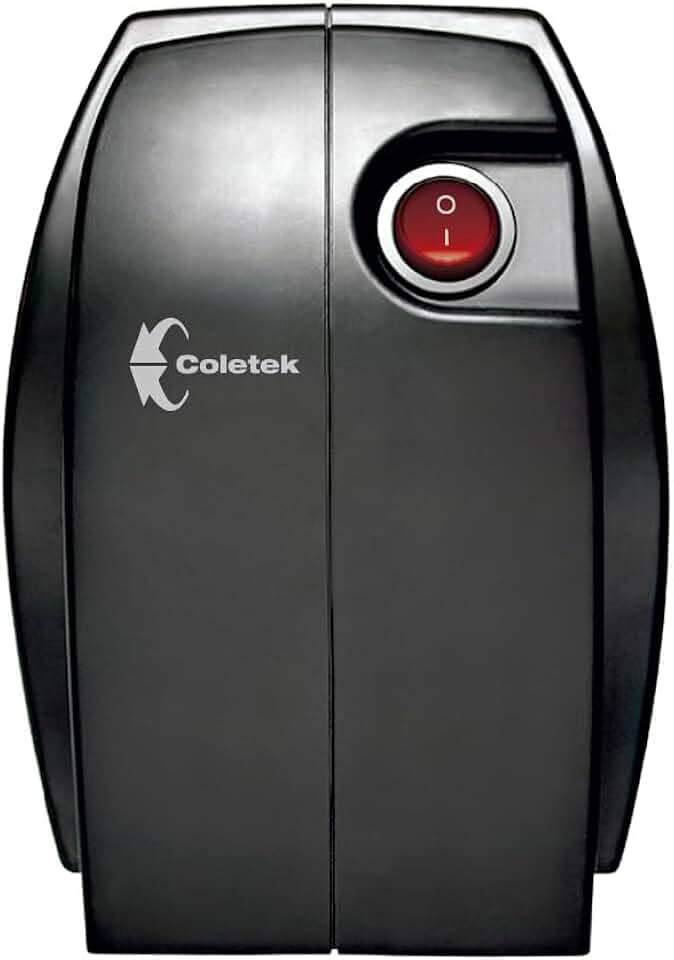 Estabilizador Coletek Bem Ligado ES-500VA-BM, Preto,Tensão nominal de entrada 115/220V, bivolt, Tensão nominal de saída mono 115V, 4 Tomadas Padrão NBR 14136, Frequência 60Hz
