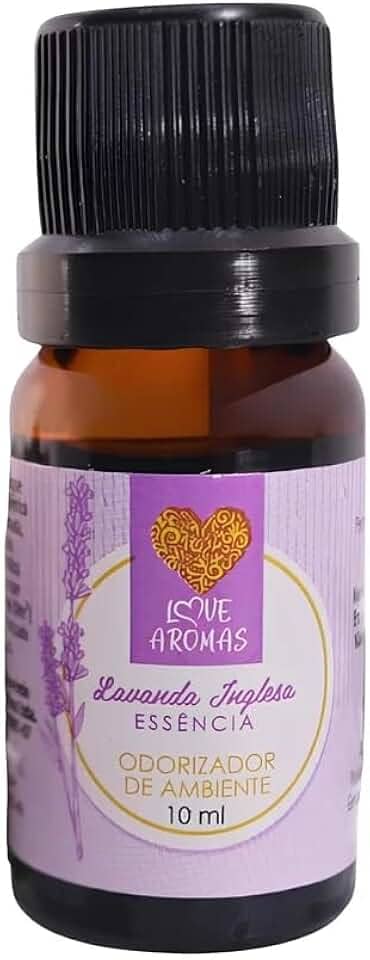 Essência Aromática de Lavanda Inglesa 10ml - Aroma Clássico e Calmante para Difusores e Velas