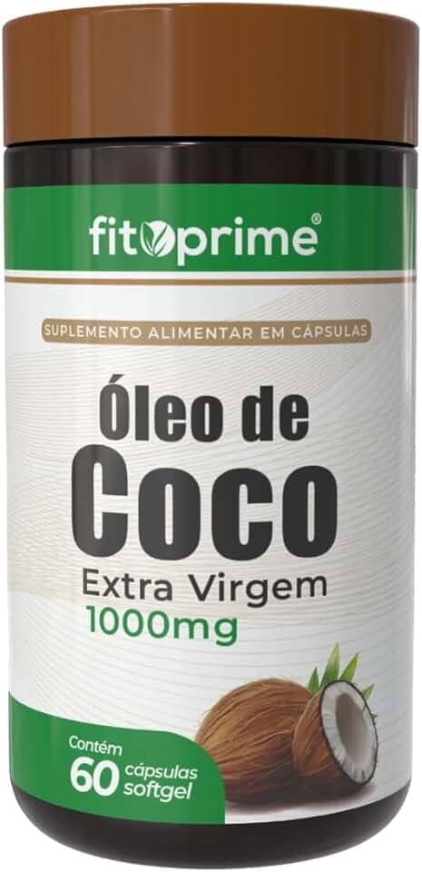 Óleo de Coco Extra Virgem 60 Cápsulas 1000mg