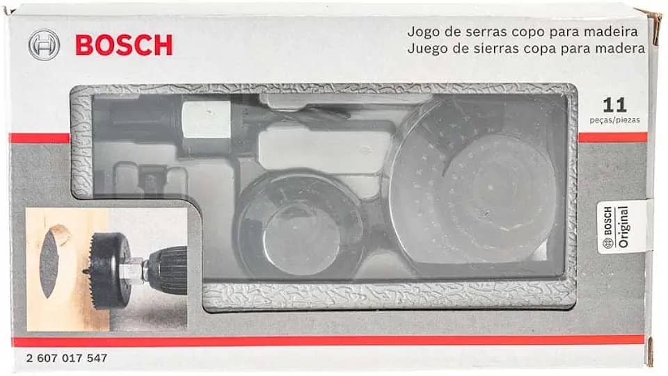 Bosch Jogo de serras copo para madeira com 11 peças