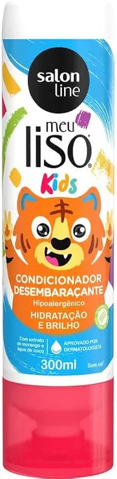 Salon Line, Condicionador, Meu Liso, Hialurônico, Hidrata e Preenche, Vegano - Cabelos Lisos, 300 ml