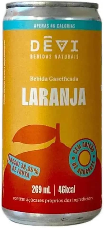 Refrigerante Natural DÊVI - Laranja 269 mL