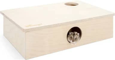 Niteangel Labirinto de casa de hamster multicâmara: esconderijos de vários cômodos e brinquedos de exploração de túnel para hamster, ratos e outros roedores pequenos (6 cômodos pequenos)