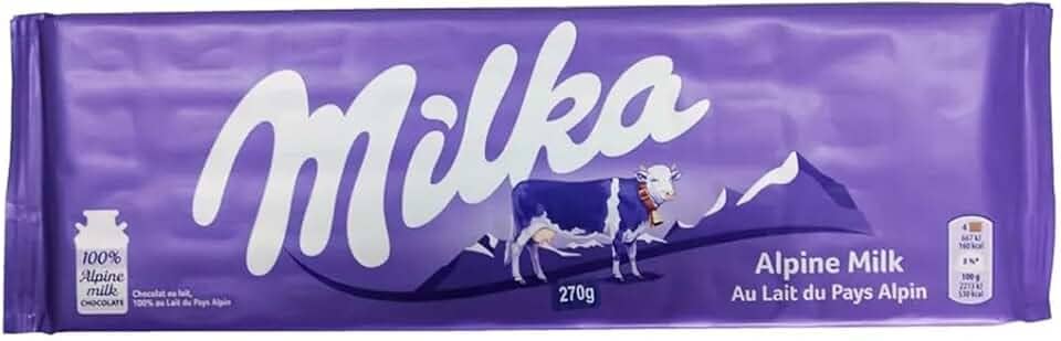Chocolate Milka Ao Leite Alpine 270G