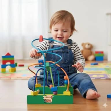 Brinquedo Pedagógico Educativo Em Madeira Aramado Tamanho G Montanha Russa