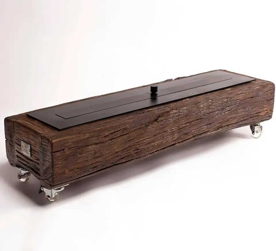 Lareira Ecológica Madeira Portátil (Black 80cm)