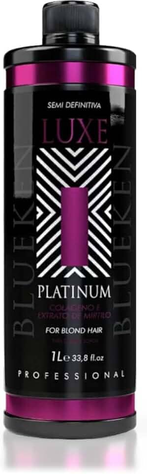 Blueken Luxe Platinum - Escova Semi Definitiva Cabelo Loiro Extrato de Mirtilo 1L