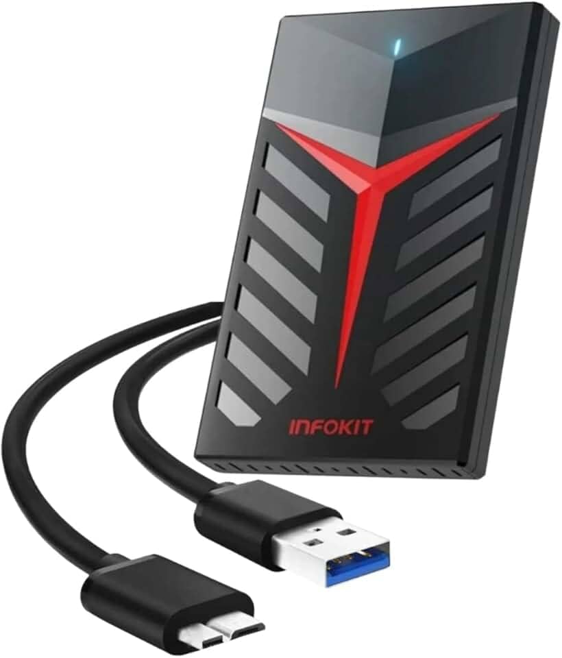 HD Externo Gamer 500GB USB 3.0, Portátil, para PC, Notebook, PS4 e Xbox One - Preto
