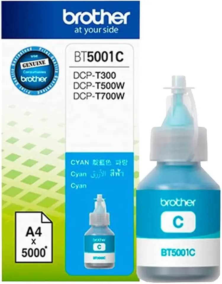BROTHER Refil BT5001C Ciano P/DCP-T700W, DCP-T500W, DCP-T300