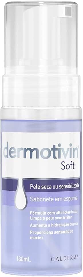 Dermotivin Espuma De Limpeza Facial Pele Seca Ou Sensibilizada Soft 130ml