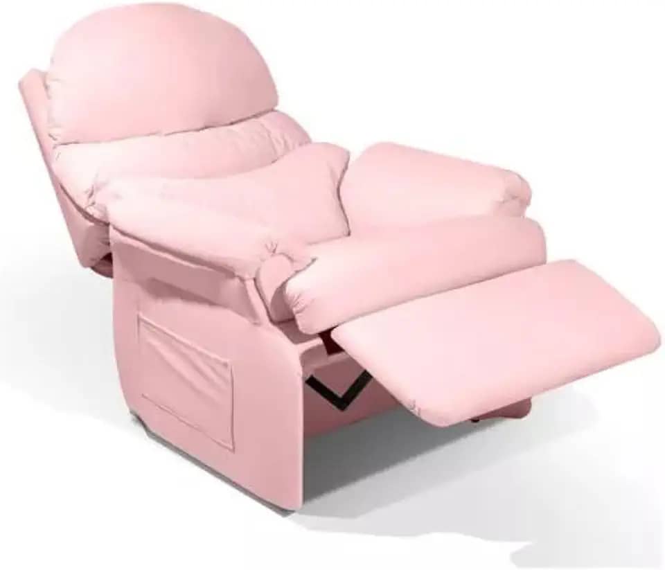 Poltrona Rosa Para Extensão De Cilios Amamentação Reclinavel